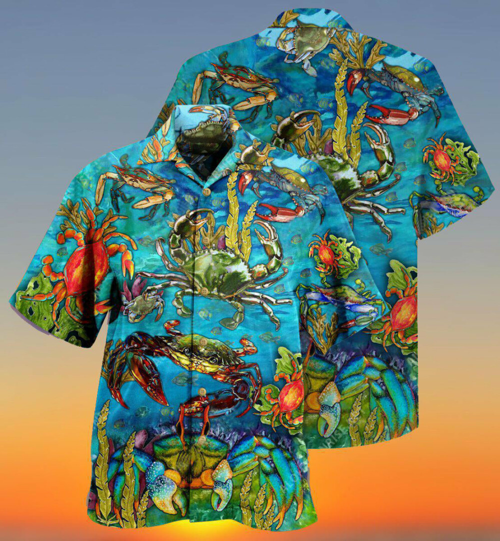 Crab Animals Life Is Better With A Crab - Hawaiian Shirt - Owl Ohh - Owl Ohh