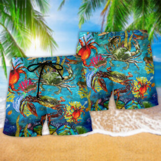 Crab Life Is Better With Animals - Beach Short - Owl Ohh - Owl Ohh