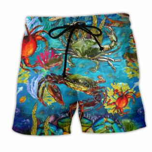 Crab Life Is Better With Animals - Beach Short - Owl Ohh - Owl Ohh