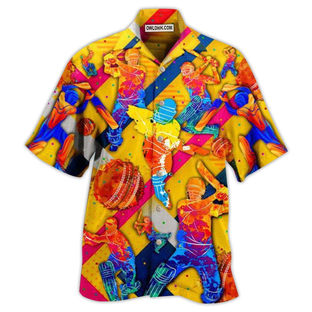 Cricket Life Is Better With Cricket In Blue - Hawaiian Shirt - Owl Ohh - Owl Ohh