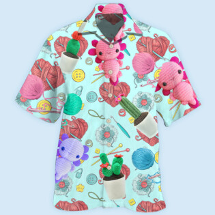 Crochet Lovely Blue Style - Hawaiian Shirt - Owl Ohh - Owl Ohh