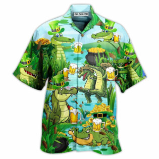 Beer Crocodile Loves Beer Everyday - Hawaiian Shirt - Owl Ohh - Owl Ohh