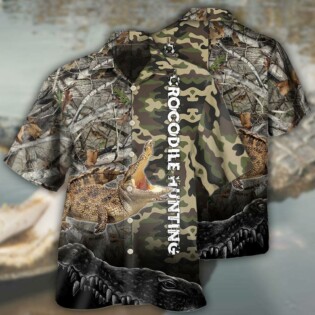 Hunting Crocodile Hunting Camo - Hawaiian Shirt - Owl Ohh - Owl Ohh