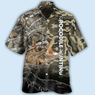 Hunting Crocodile Hunting Camo - Hawaiian Shirt - Owl Ohh - Owl Ohh