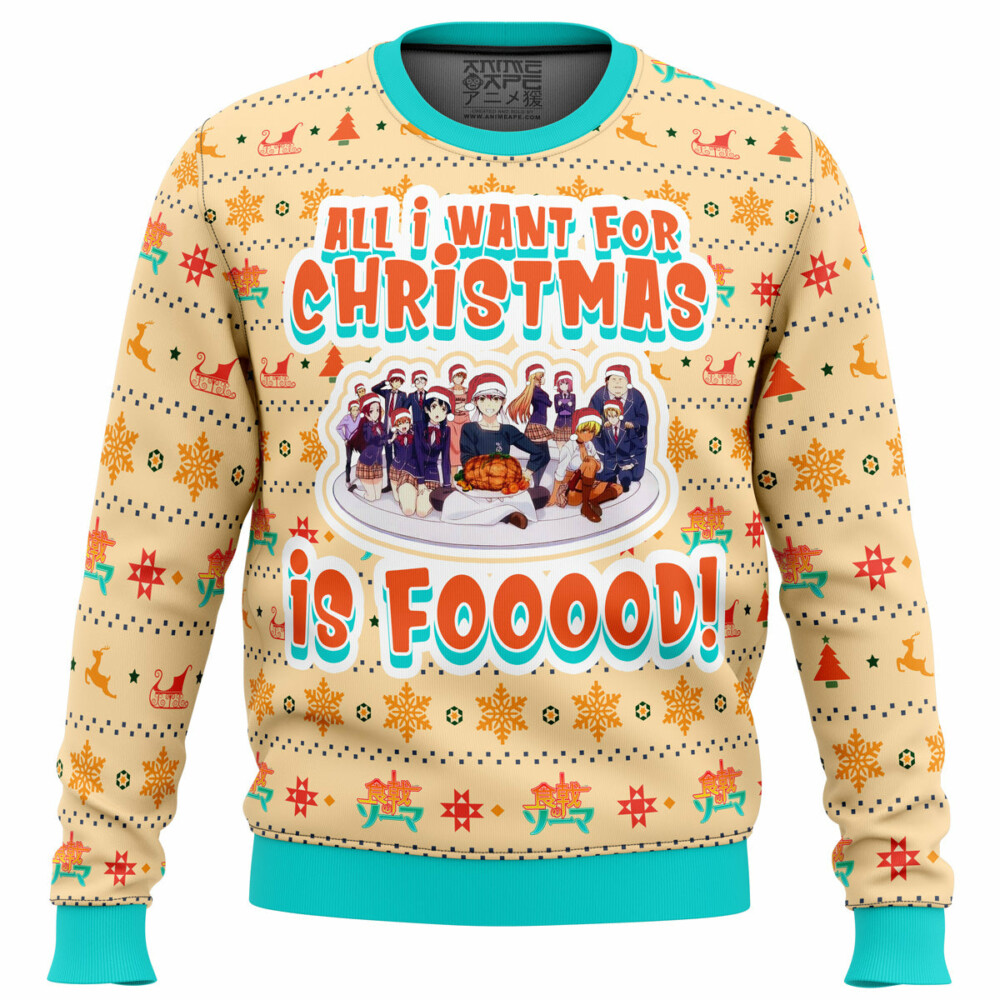 Food Wars Culinary Academy Ugly Christmas Sweater