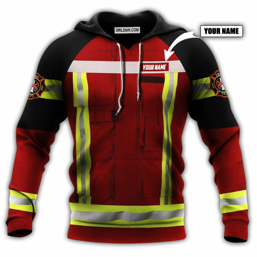 Firefighter Hoodie For Men And Women Personalized - Hoodie - Owl Ohh - Owl Ohh