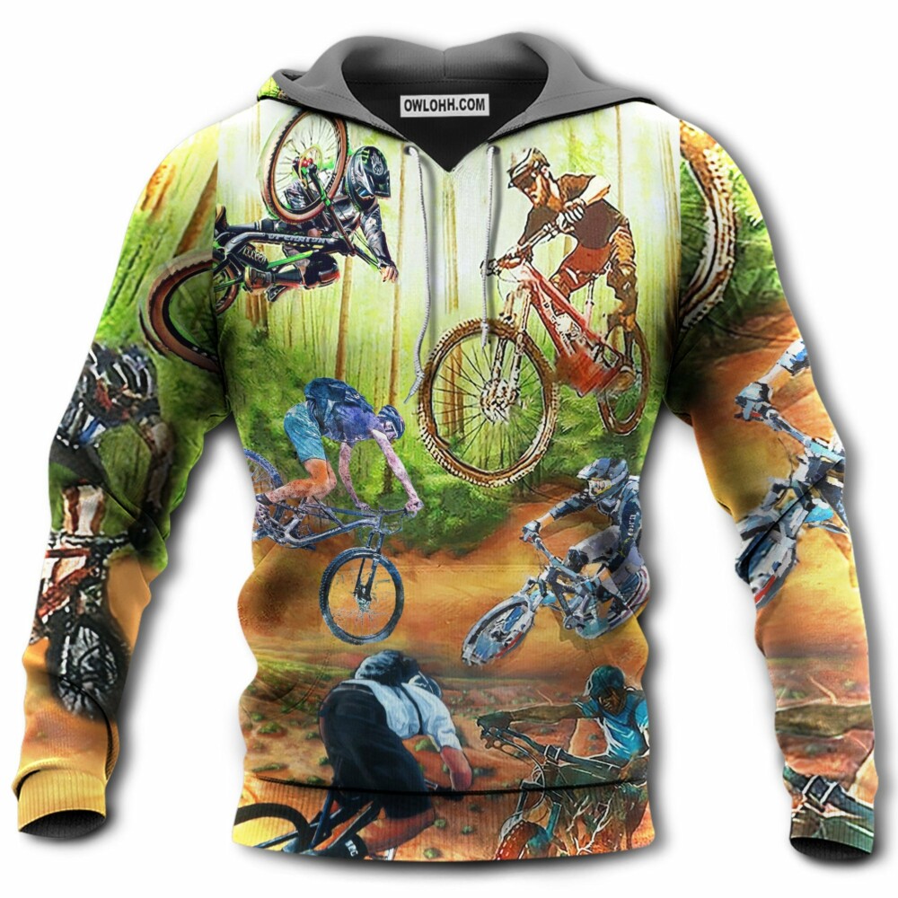 Cycling I Would Rather Be On The Trails - Hoodie - Owl Ohh - Owl Ohh
