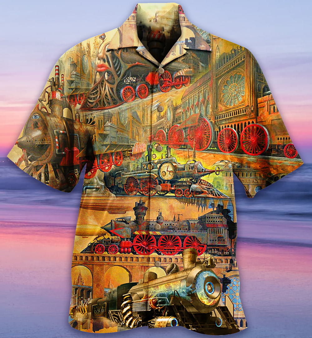 Train My Life Is A Train - Hawaiian Shirt - Owl Ohh - Owl Ohh