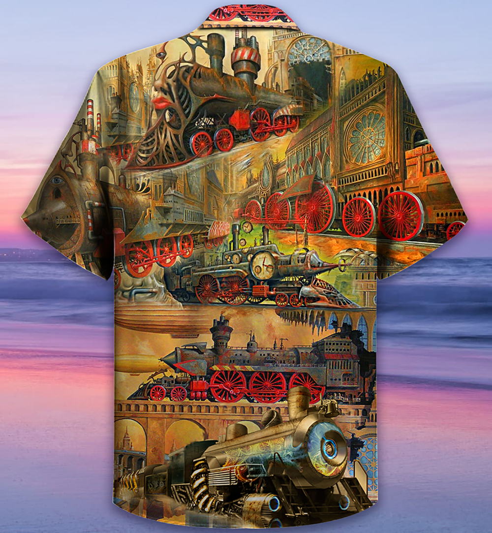 Train My Life Is A Train - Hawaiian Shirt - Owl Ohh - Owl Ohh