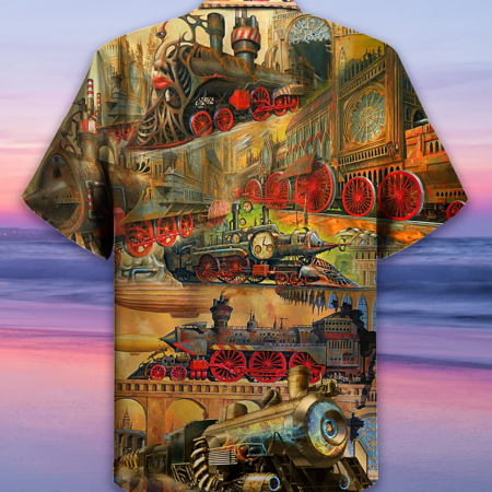 Train My Life Is A Train - Hawaiian Shirt - Owl Ohh - Owl Ohh