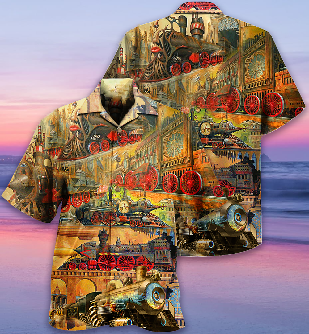 Train My Life Is A Train - Hawaiian Shirt - Owl Ohh - Owl Ohh