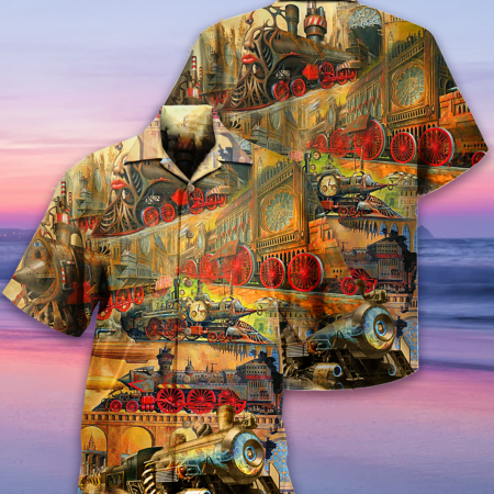 Train My Life Is A Train - Hawaiian Shirt - Owl Ohh - Owl Ohh