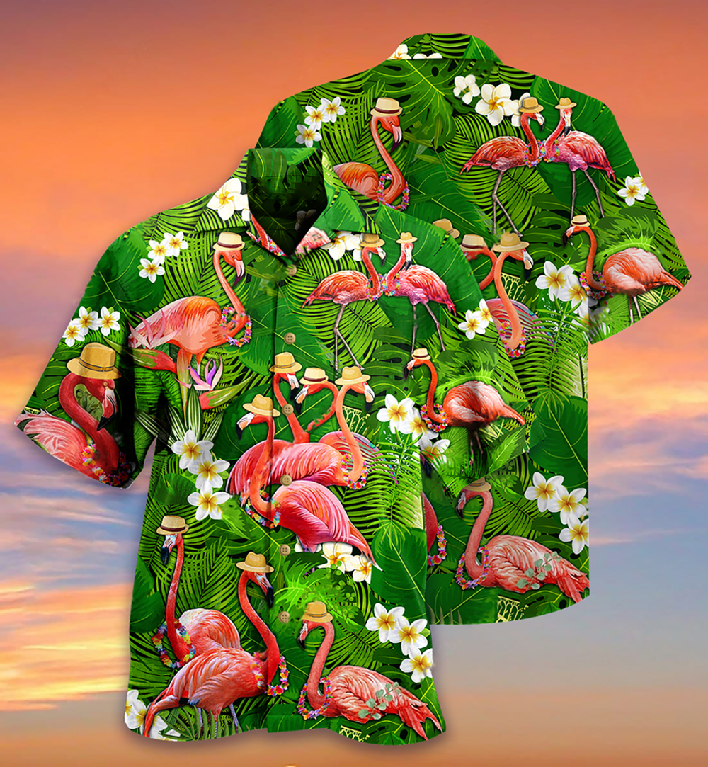 Flamingo Stand Tall And Be Fabulous - Hawaiian Shirt - Owl Ohh - Owl Ohh
