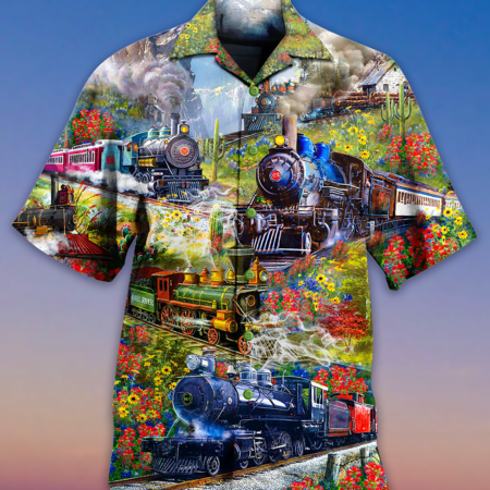 Train On Spring Hill - Hawaiian Shirt - Owl Ohh - Owl Ohh