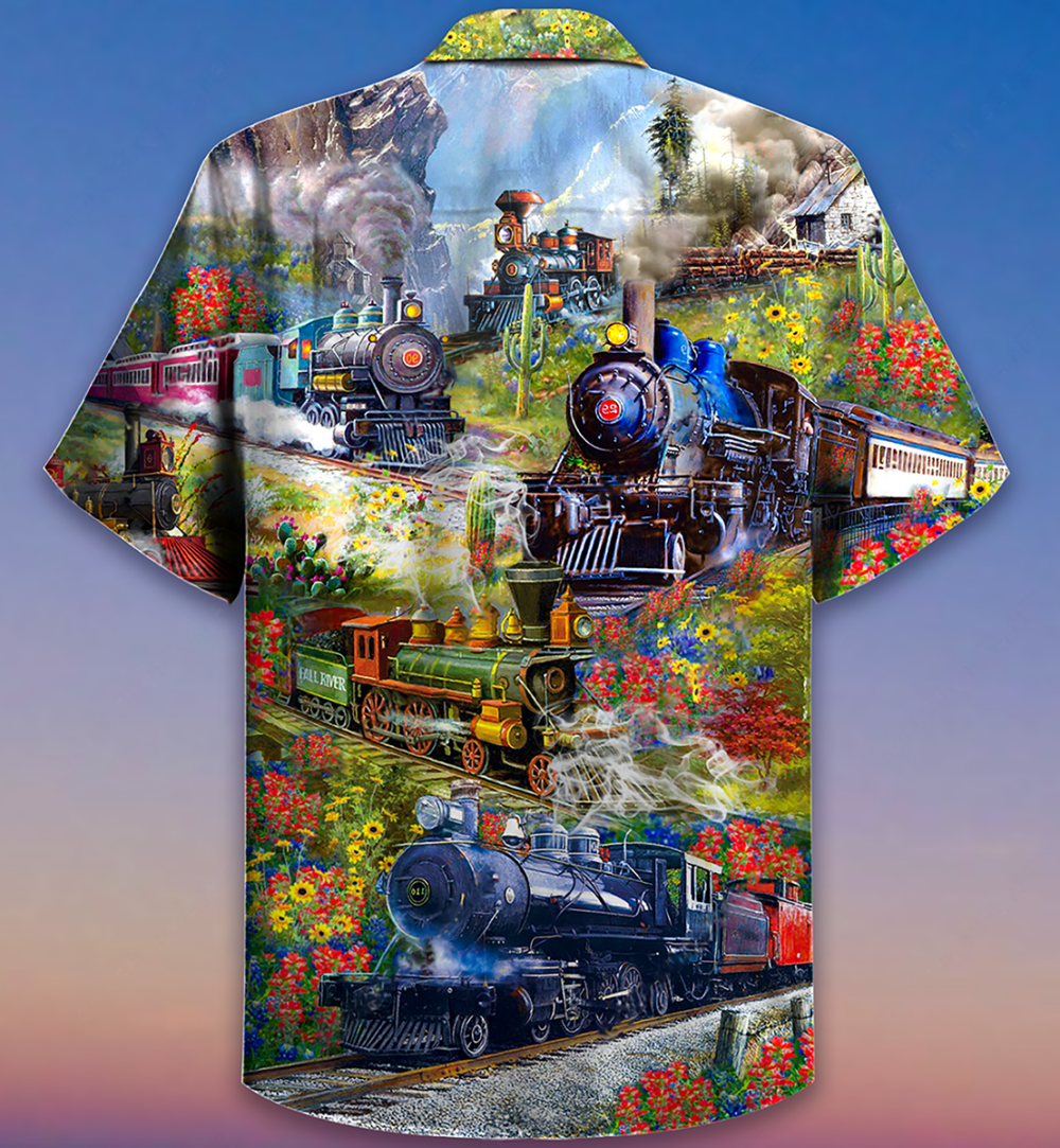 Train On Spring Hill - Hawaiian Shirt - Owl Ohh - Owl Ohh