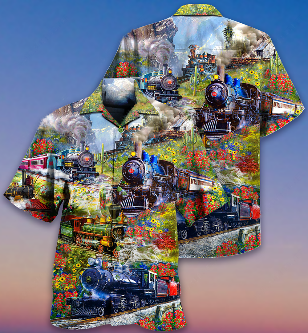 Train On Spring Hill - Hawaiian Shirt - Owl Ohh - Owl Ohh