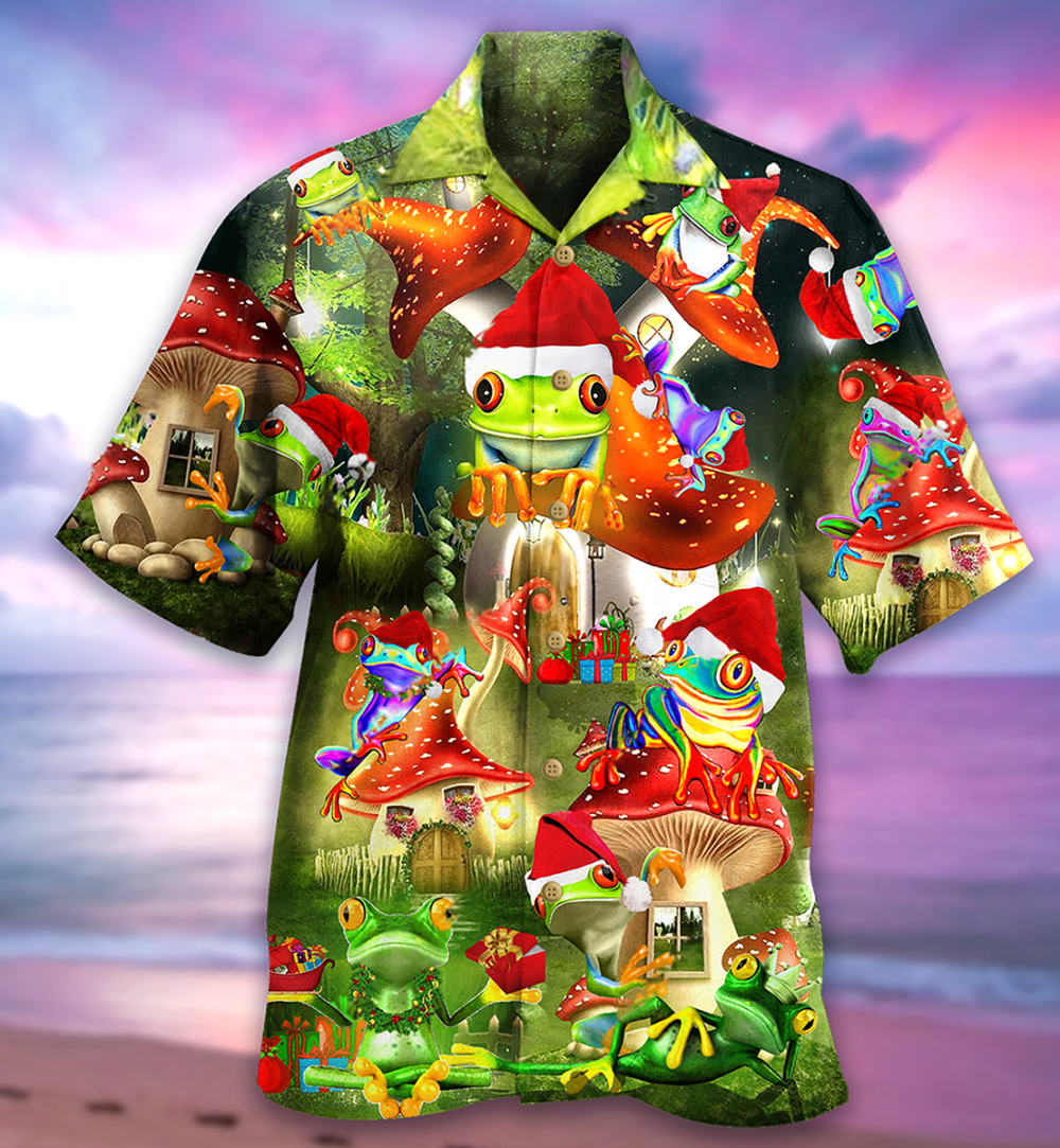 Frog Lover Christmas - Hawaiian Shirt - Owl Ohh - Owl Ohh