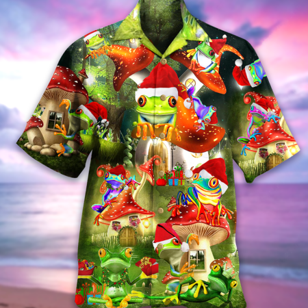 Frog Lover Christmas - Hawaiian Shirt - Owl Ohh - Owl Ohh