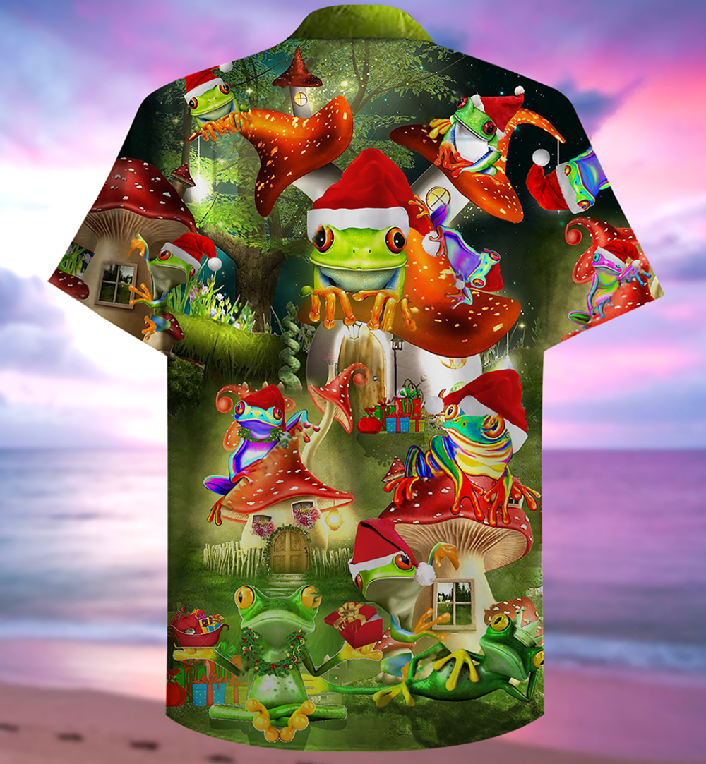 Frog Lover Christmas - Hawaiian Shirt - Owl Ohh - Owl Ohh