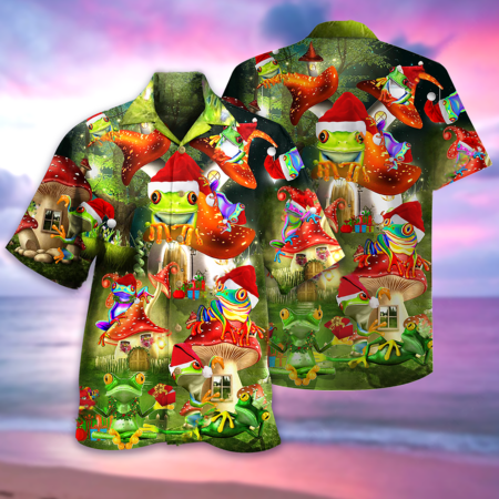 Frog Lover Christmas - Hawaiian Shirt - Owl Ohh - Owl Ohh