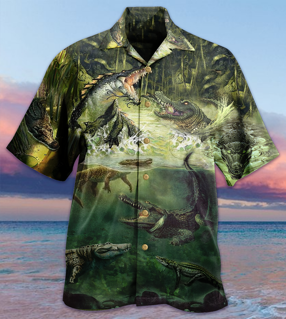 Crocodile Amazing Alligator - Hawaiian Shirt - Owl Ohh - Owl Ohh