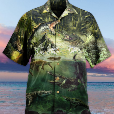 Crocodile Amazing Alligator - Hawaiian Shirt - Owl Ohh - Owl Ohh