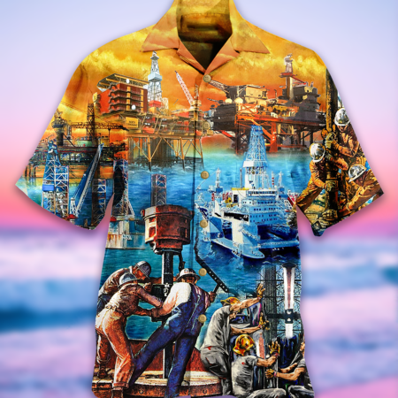 Oil Field Drill Till It Squirts Oil Field - Hawaiian Shirt - Owl Ohh - Owl Ohh