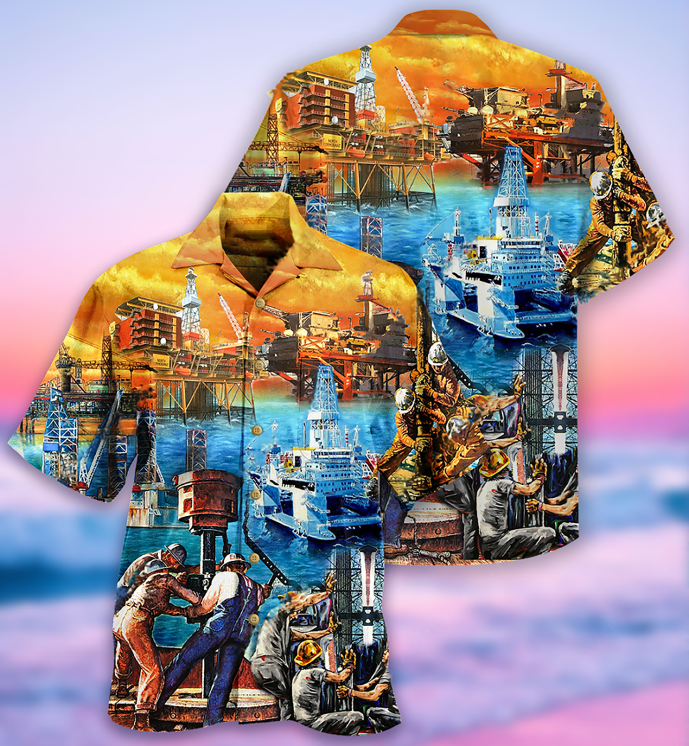 Oil Field Drill Till It Squirts Oil Field - Hawaiian Shirt - Owl Ohh - Owl Ohh