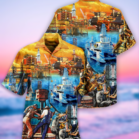 Oil Field Drill Till It Squirts Oil Field - Hawaiian Shirt - Owl Ohh - Owl Ohh