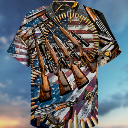 Gun Make No Mistake About It, It's American Control - Hawaiian Shirt - Owl Ohh - Owl Ohh