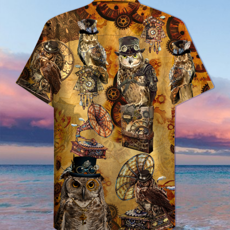 Owl Wisdom Vintage - Hawaiian Shirt - Owl Ohh - Owl Ohh