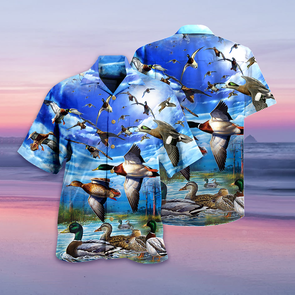 Duck Keep Your Freedom Wild Duck - Hawaiian Shirt - Owl Ohh - Owl Ohh