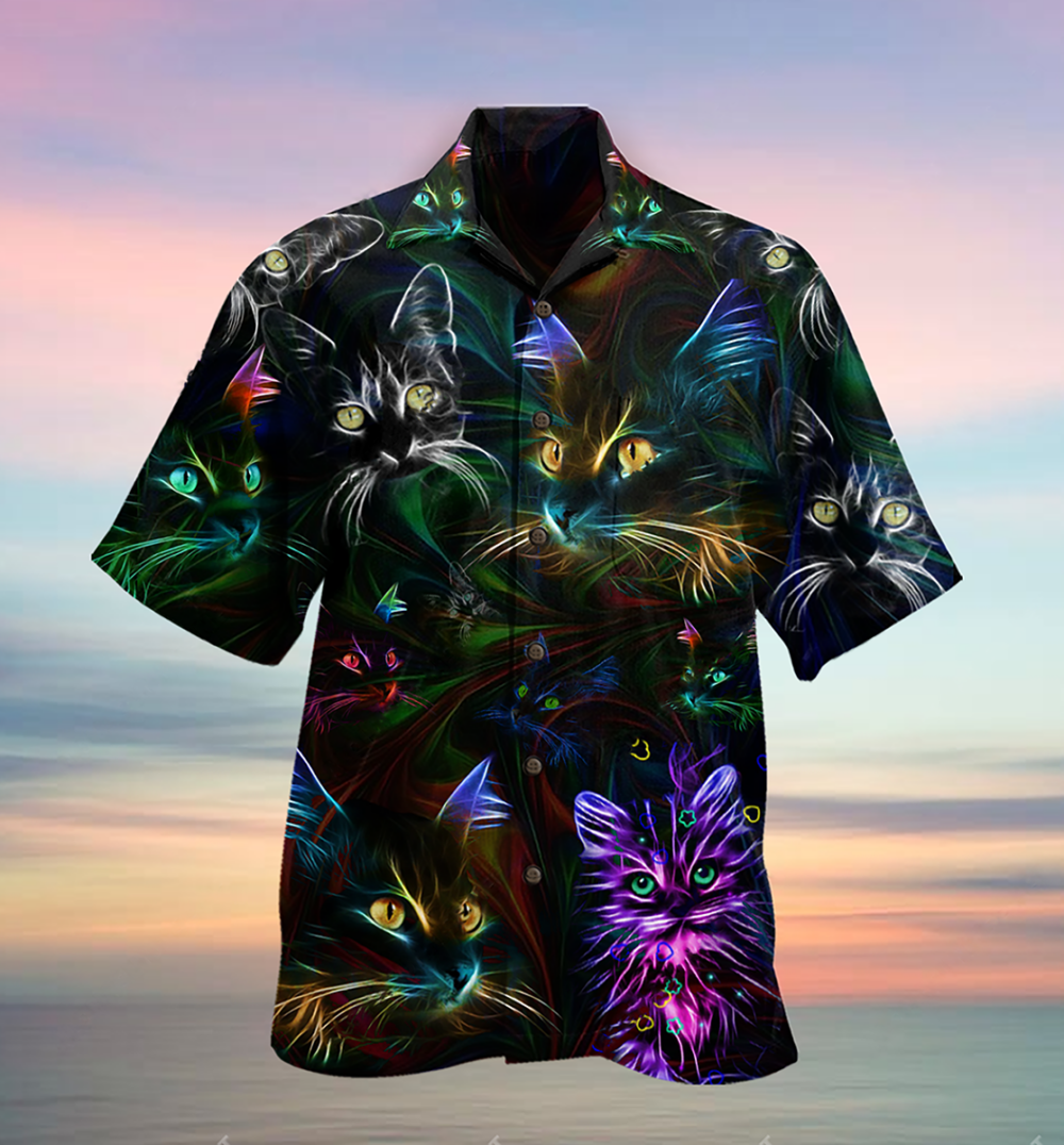 Cat Lovely Don't Care - Hawaiian Shirt - Owl Ohh - Owl Ohh
