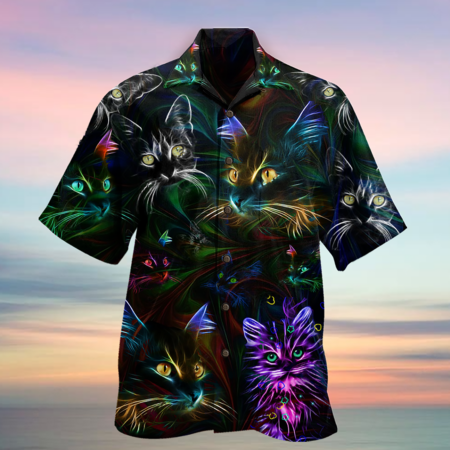 Cat Lovely Don't Care - Hawaiian Shirt - Owl Ohh - Owl Ohh