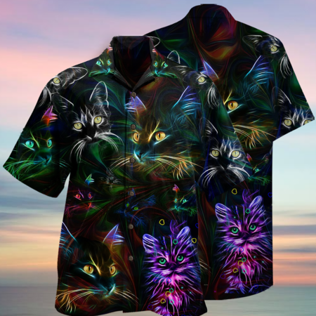 Cat Lovely Don't Care - Hawaiian Shirt - Owl Ohh - Owl Ohh