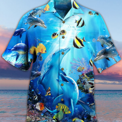 Dolphin Amazing Sea - Hawaiian Shirt - Owl Ohh - Owl Ohh