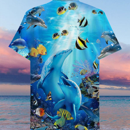 Dolphin Amazing Sea - Hawaiian Shirt - Owl Ohh - Owl Ohh
