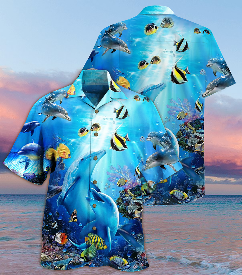 Dolphin Amazing Sea - Hawaiian Shirt - Owl Ohh - Owl Ohh
