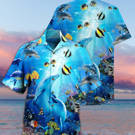 Dolphin Amazing Sea - Hawaiian Shirt - Owl Ohh - Owl Ohh