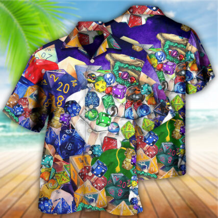 D20 Always Examine The Dice - Hawaiian Shirt - Owl Ohh - Owl Ohh