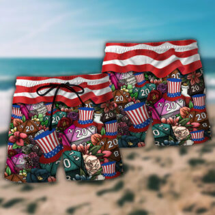 D20 Independence Day - Beach Short - Owl Ohh - Owl Ohh