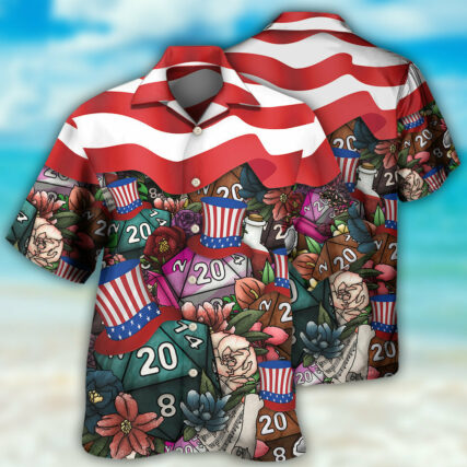 D20 Independence Day - Hawaiian Shirt - Owl Ohh - Owl Ohh