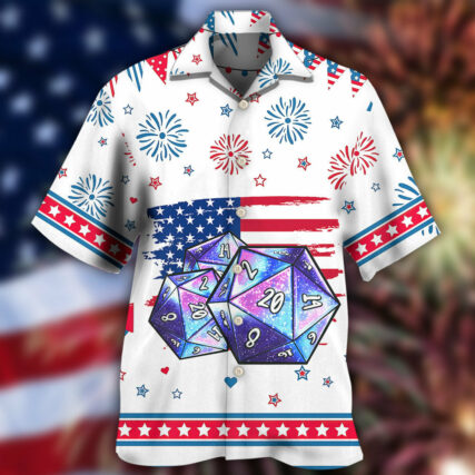D20 Independence Day Basic - Hawaiian Shirt - Owl Ohh - Owl Ohh