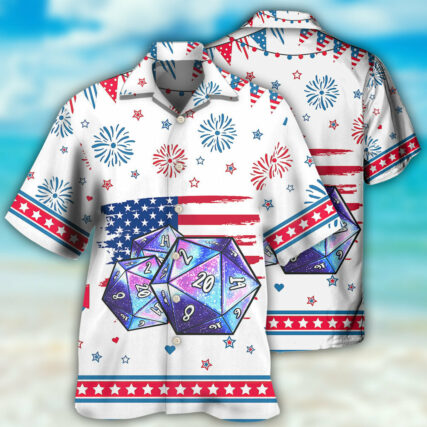 D20 Independence Day Basic - Hawaiian Shirt - Owl Ohh - Owl Ohh