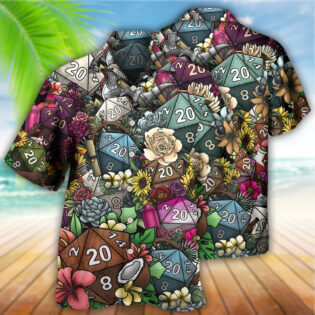 D20 Loves Flowers - Hawaiian Shirt - Owl Ohh - Owl Ohh