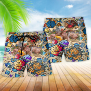 D20 Twinkle Twinkle Ready For Adventure Beautiful - Beach Short - Owl Ohh - Owl Ohh