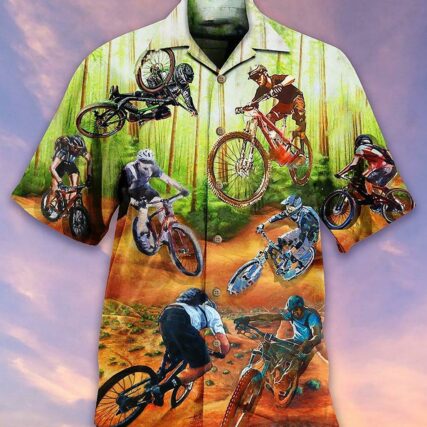 Bike Cycling I Would Rather Be On The Trails - Hawaiian Shirt - Owl Ohh - Owl Ohh