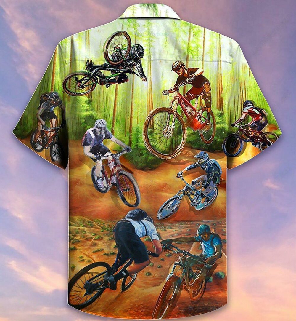 Bike Cycling I Would Rather Be On The Trails - Hawaiian Shirt - Owl Ohh - Owl Ohh