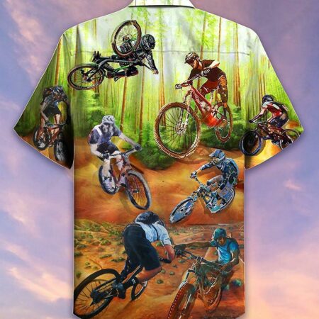 Bike Cycling I Would Rather Be On The Trails - Hawaiian Shirt - Owl Ohh - Owl Ohh