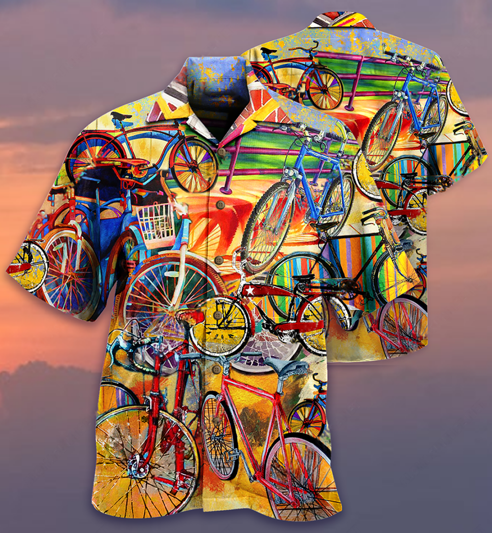 Bike All I Need Is A Bike - Hawaiian Shirt - Owl Ohh - Owl Ohh